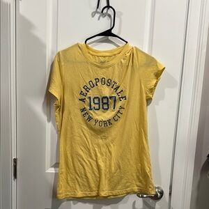 Aeropostale Classic Crew Yellow Tee